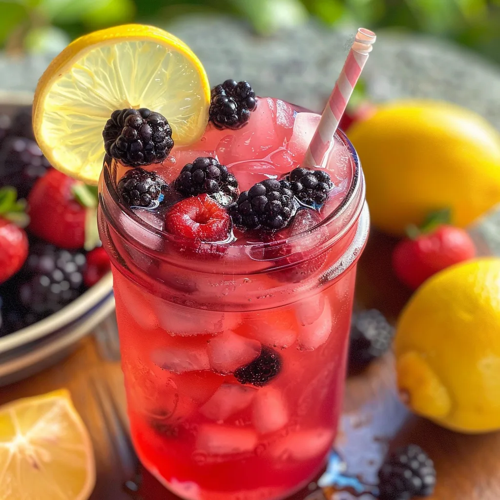Berry Lemonade Refreshing Twist: Summer's Sweet Elixir