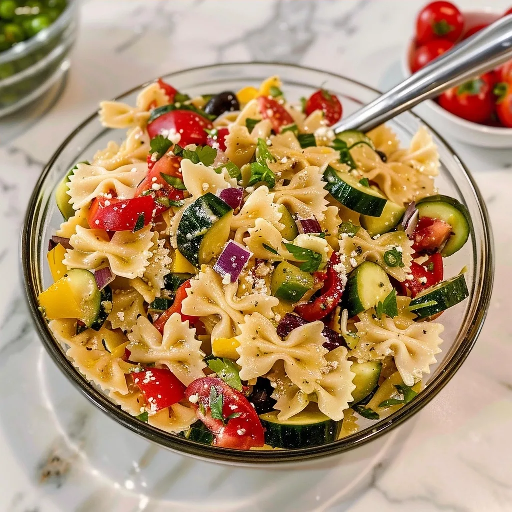 Bow Tie Pasta Salad with Summer Vegetables – Fresh & Simple
