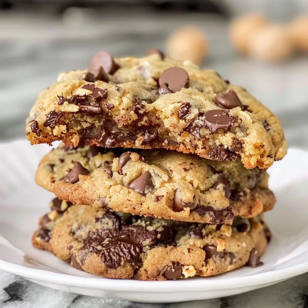 Bakery-Style Giant Chocolate Chip Walnut Cookies