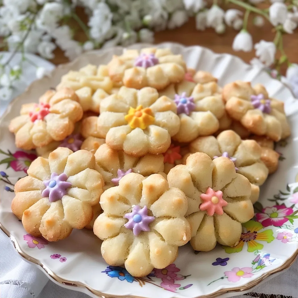 Spring Flower Shortbread Cookies: Fresh & Floral Bites