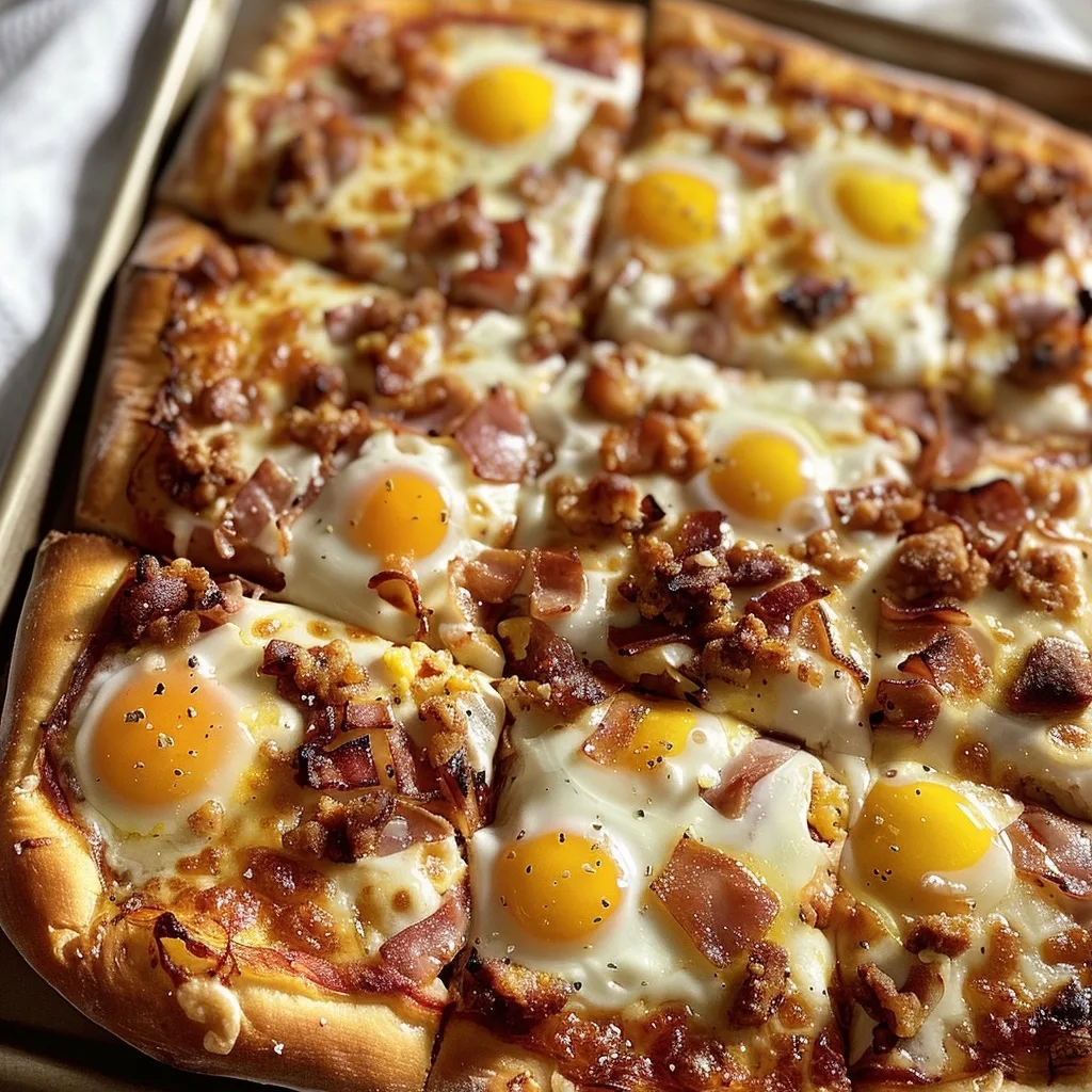 Old School Breakfast Pizza