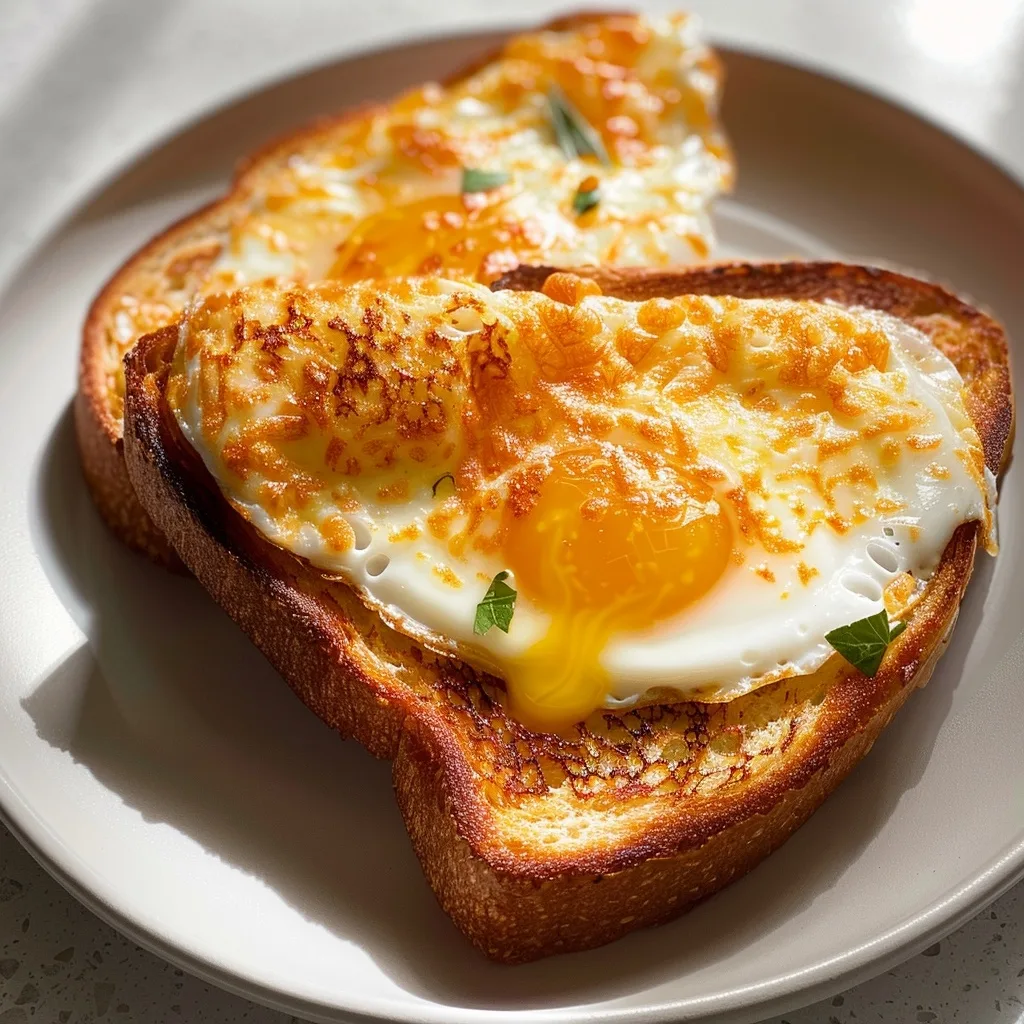 5-Minute Cheesy Egg Toast Breakfast Hack Sunday Morning