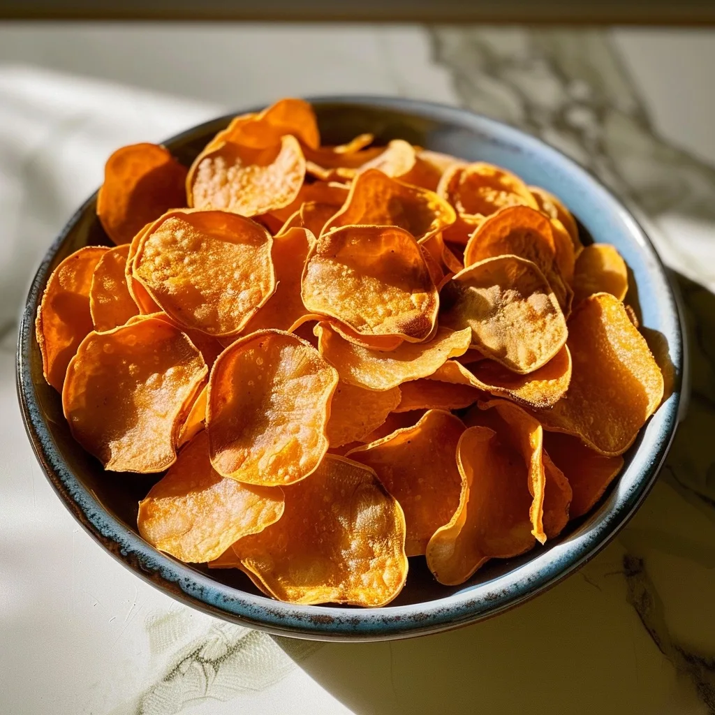 Oil-Free Sweet Potato Chips: Crunchy, Healthy Snacking