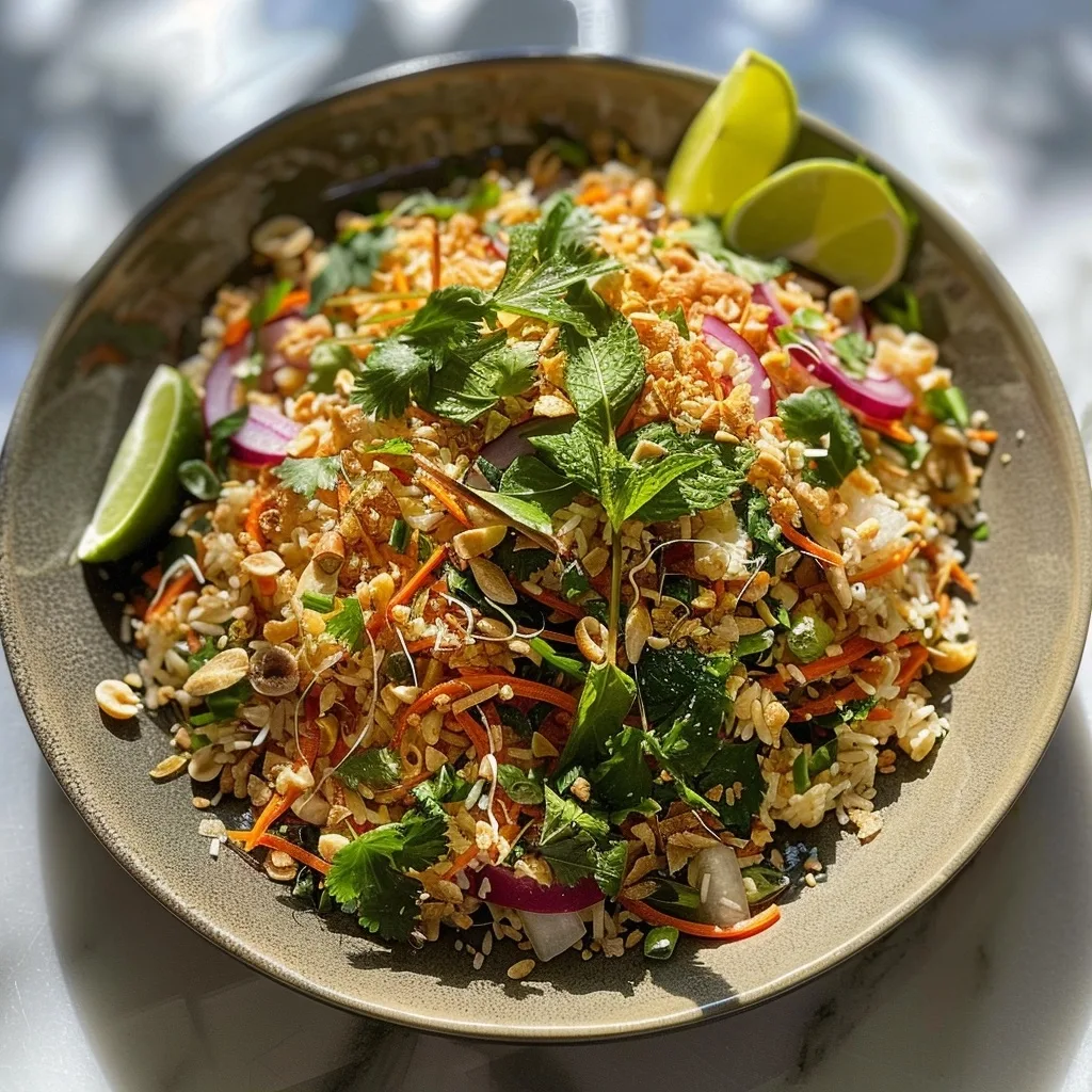 Thai Style Crispy Rice Salad