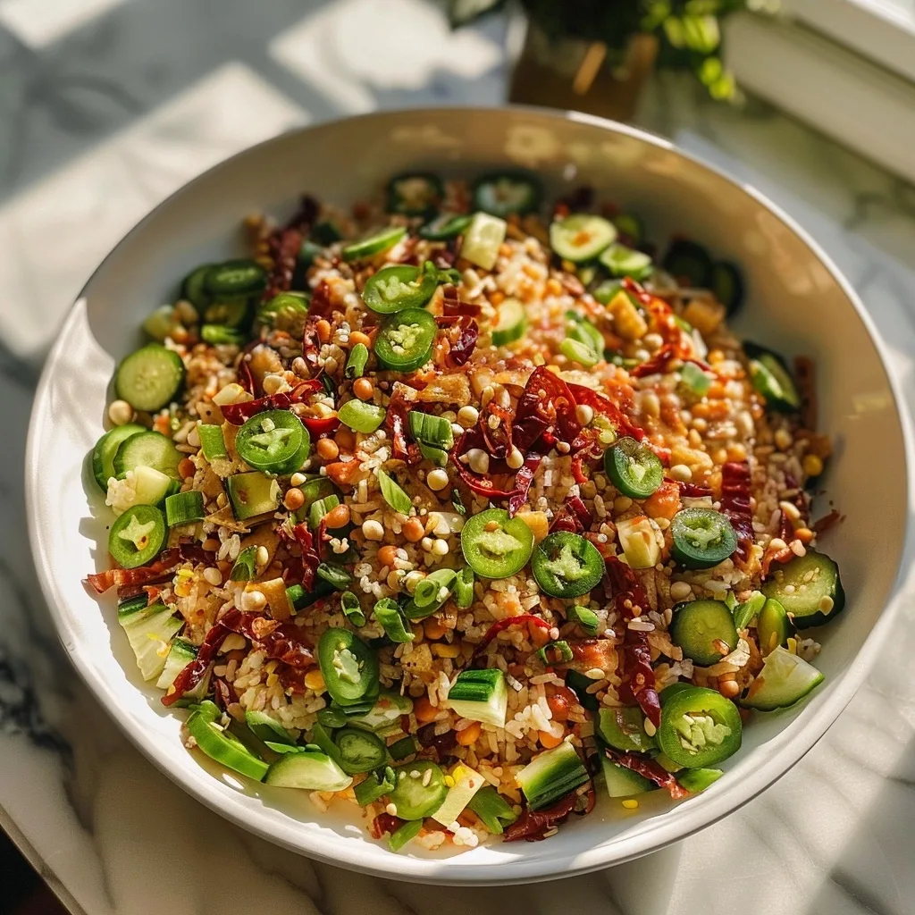Spicy Chili Crisp Rice Salad