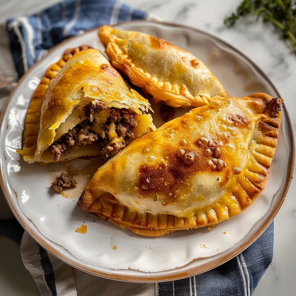 Cheesy Beef Potato Pockets