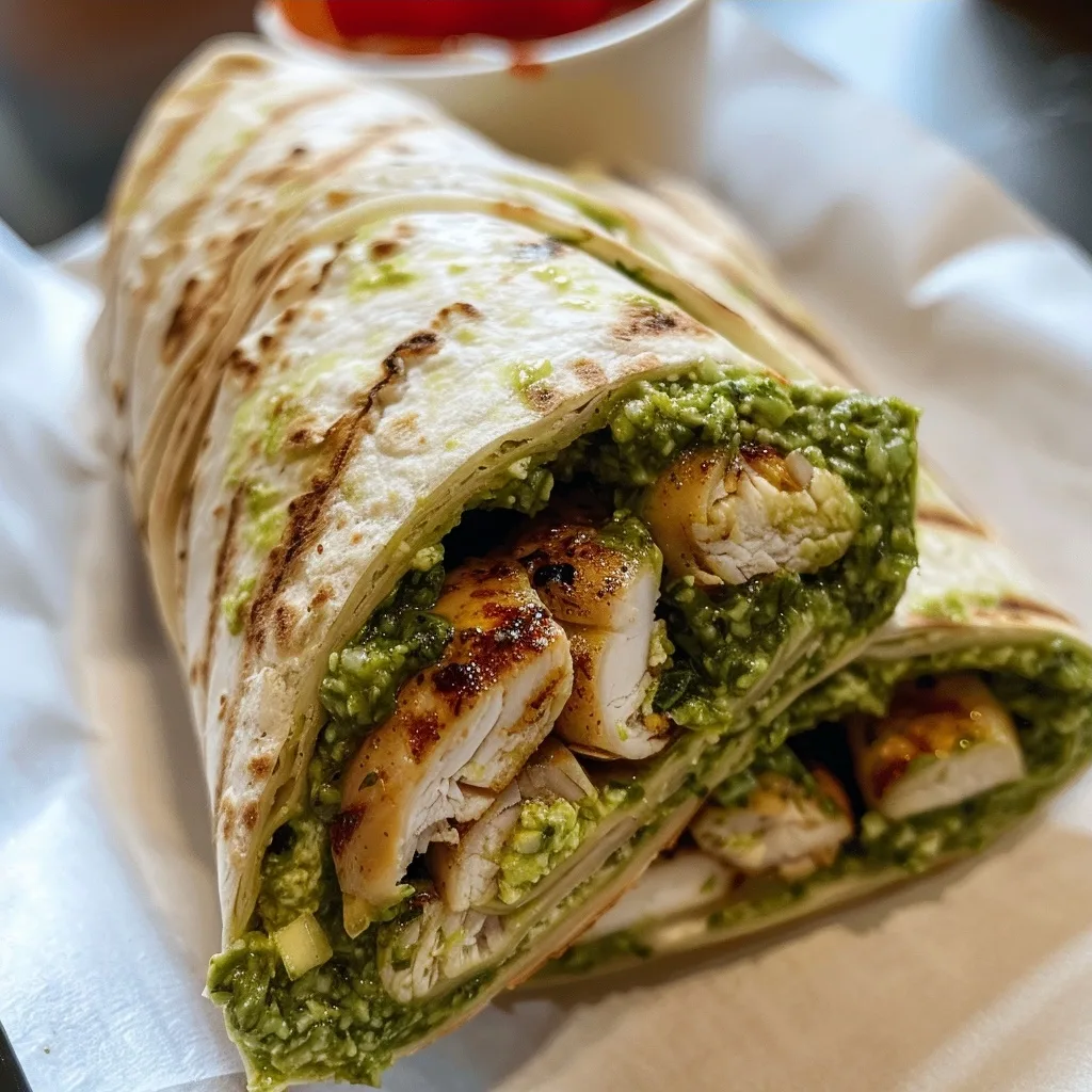 CHICKEN PESTO WRAP: Fresh, Flavorful & Easy-to-Make Wrap