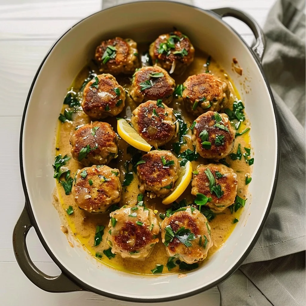 Dairy Free Piccata Meatballs