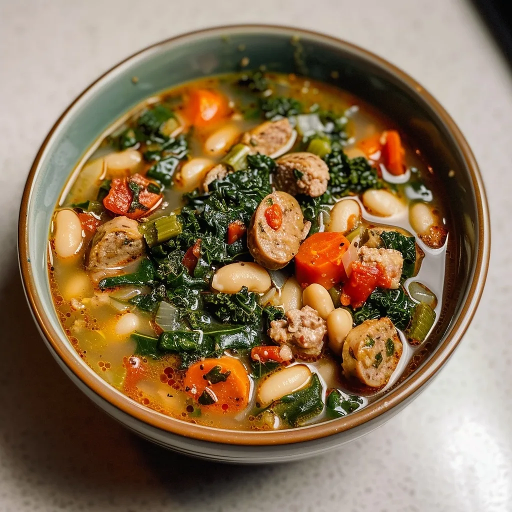 Tuscan White Bean & Sausage Soup for Cozy Evenings