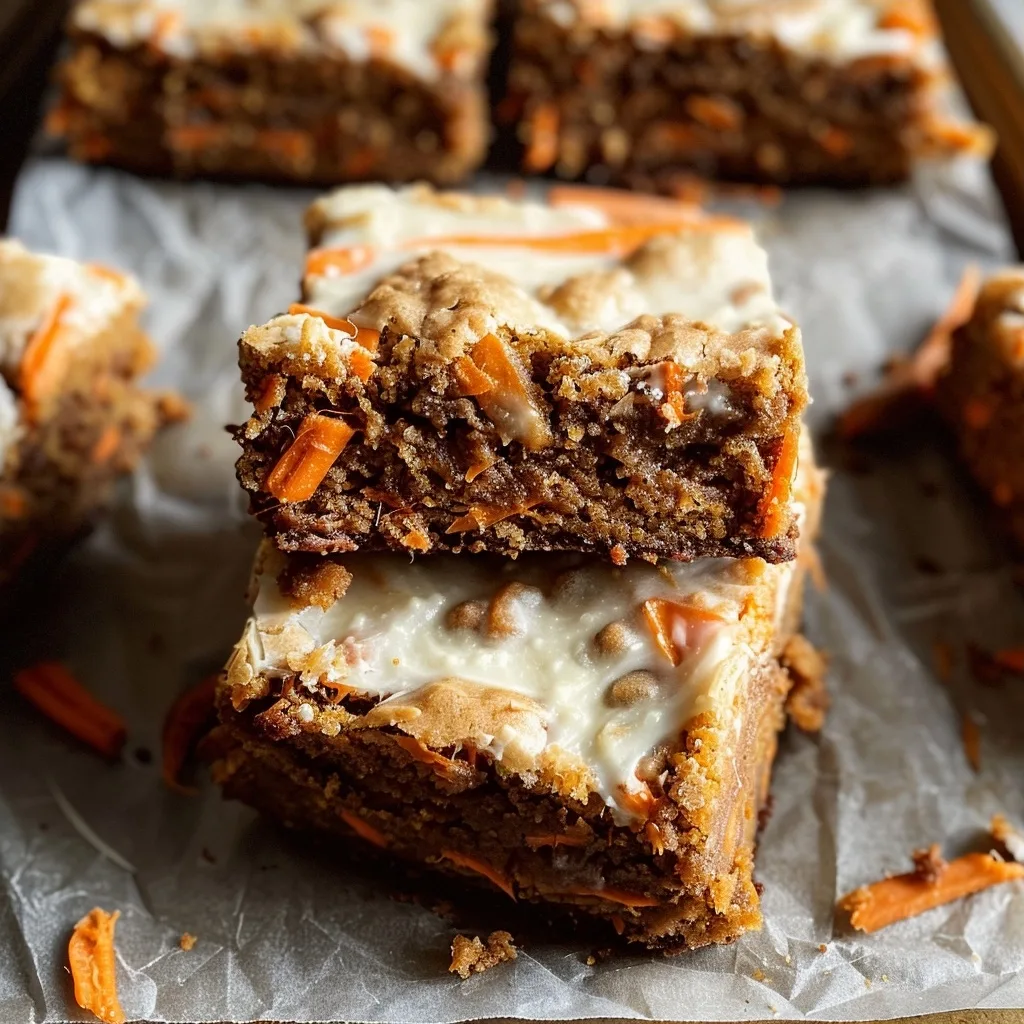 Carrot Cake Blondies: Sweet and Spiced Oven Treat