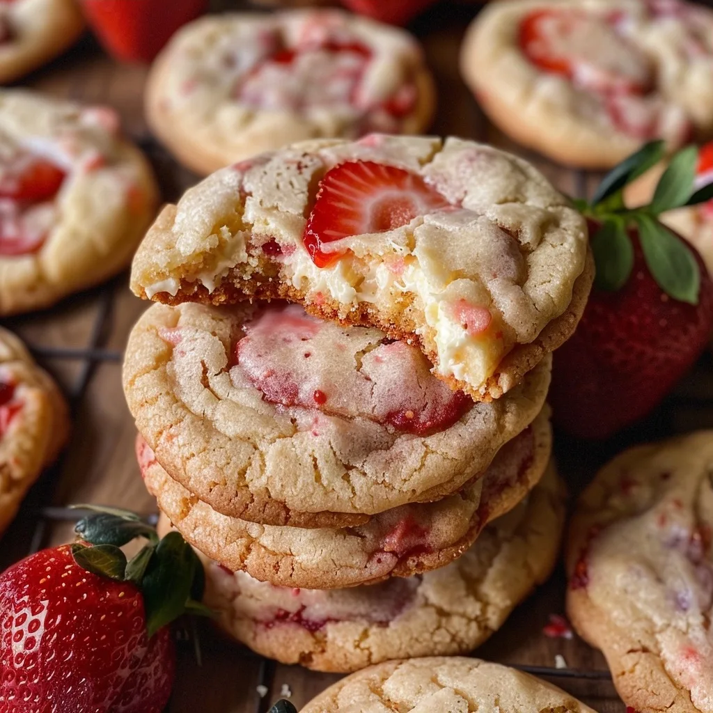 Strawberry Cheesecake Cookies