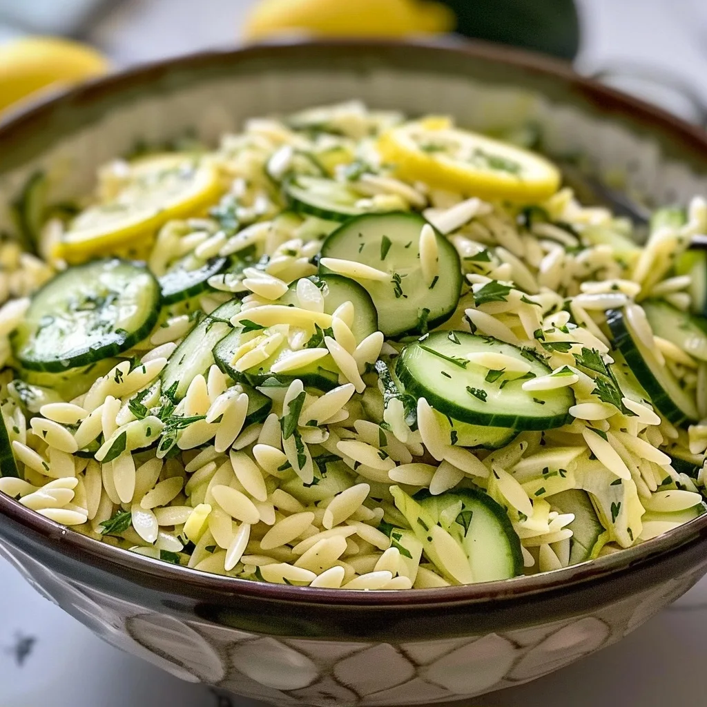 Cucumber Lemon Orzo Salad: Refreshing Summer Bite Toss