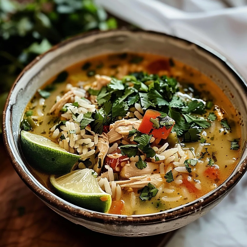 Mexican Lime Chicken Rice Soup: Fresh, Flavorful Aroma