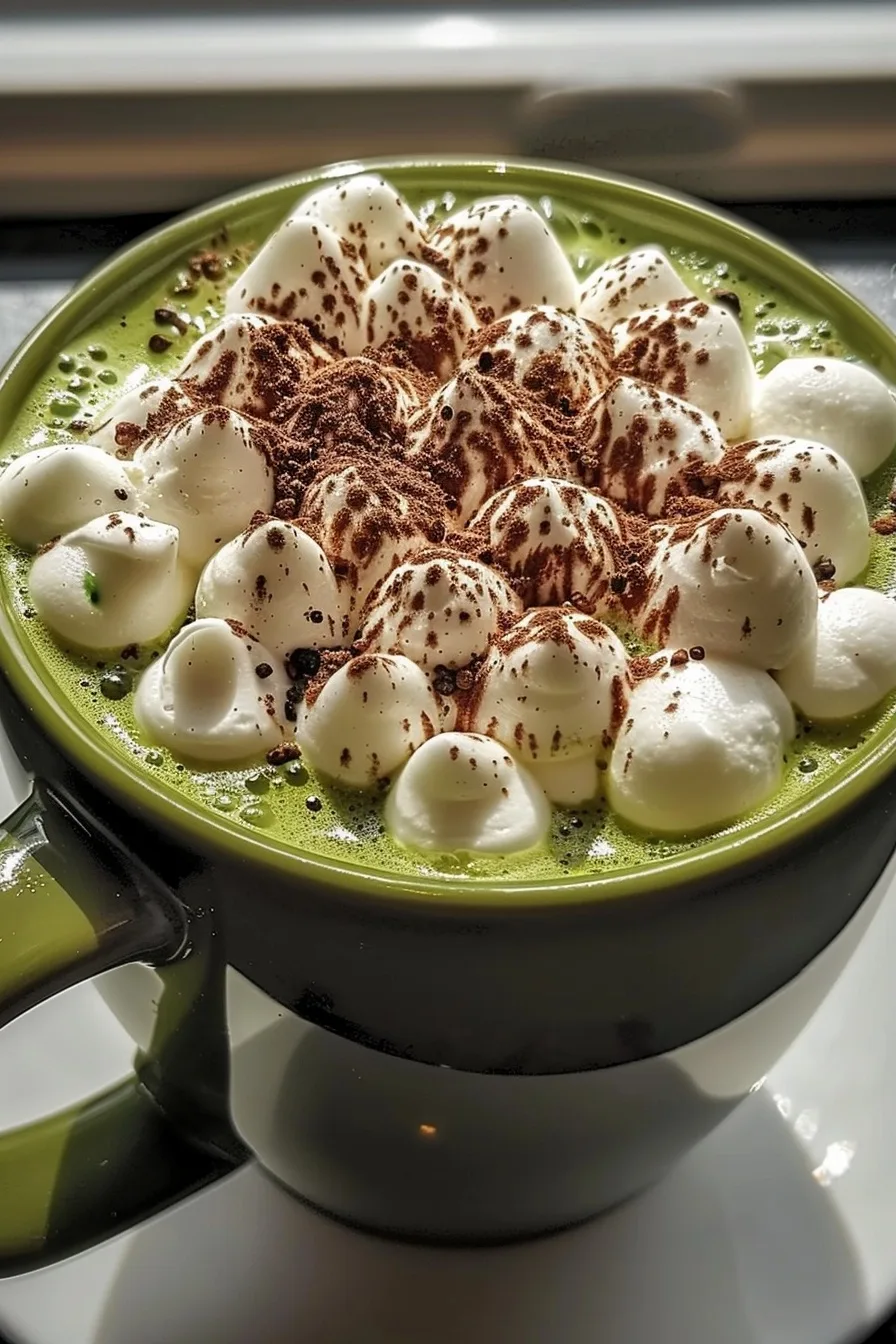 Creamy Homemade Matcha Hot Chocolate