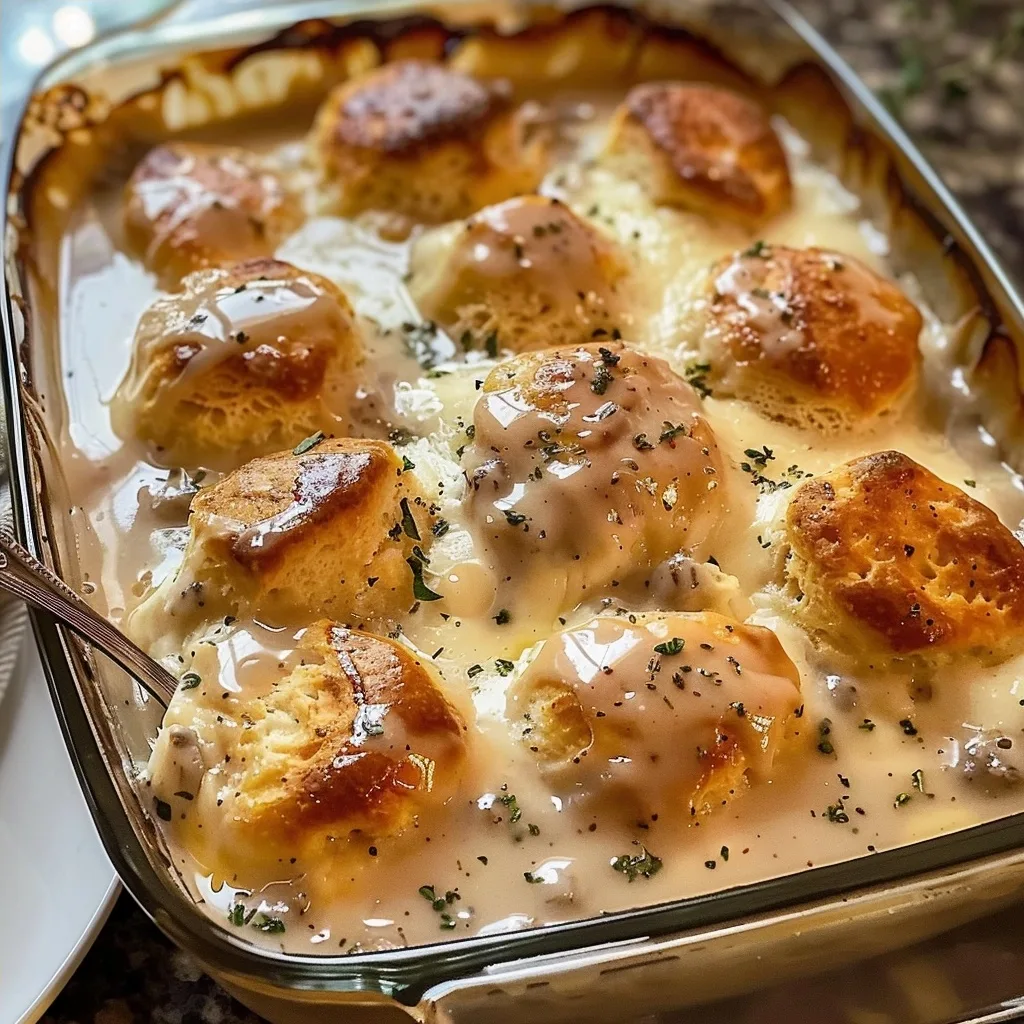 Overnight Biscuits and Gravy Casserole: Comfort Food Favorite