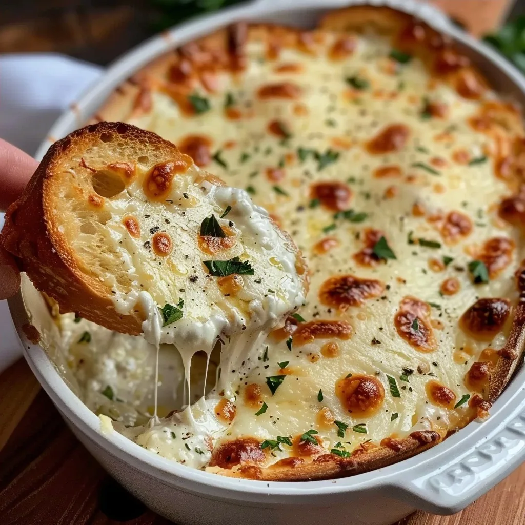 Creamy Garlic Bread Dip Recipe