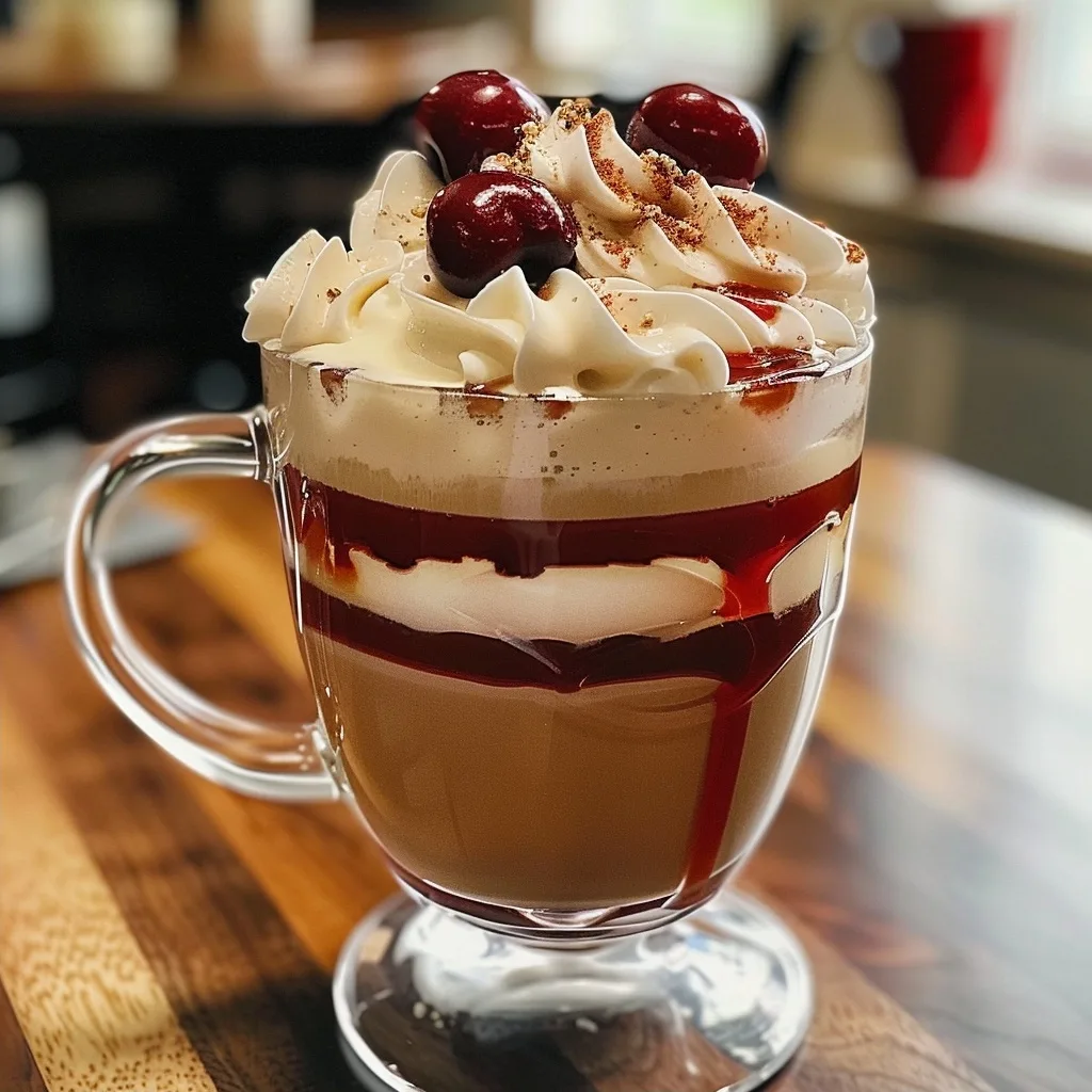 Delightful Cherry Vanilla Latte